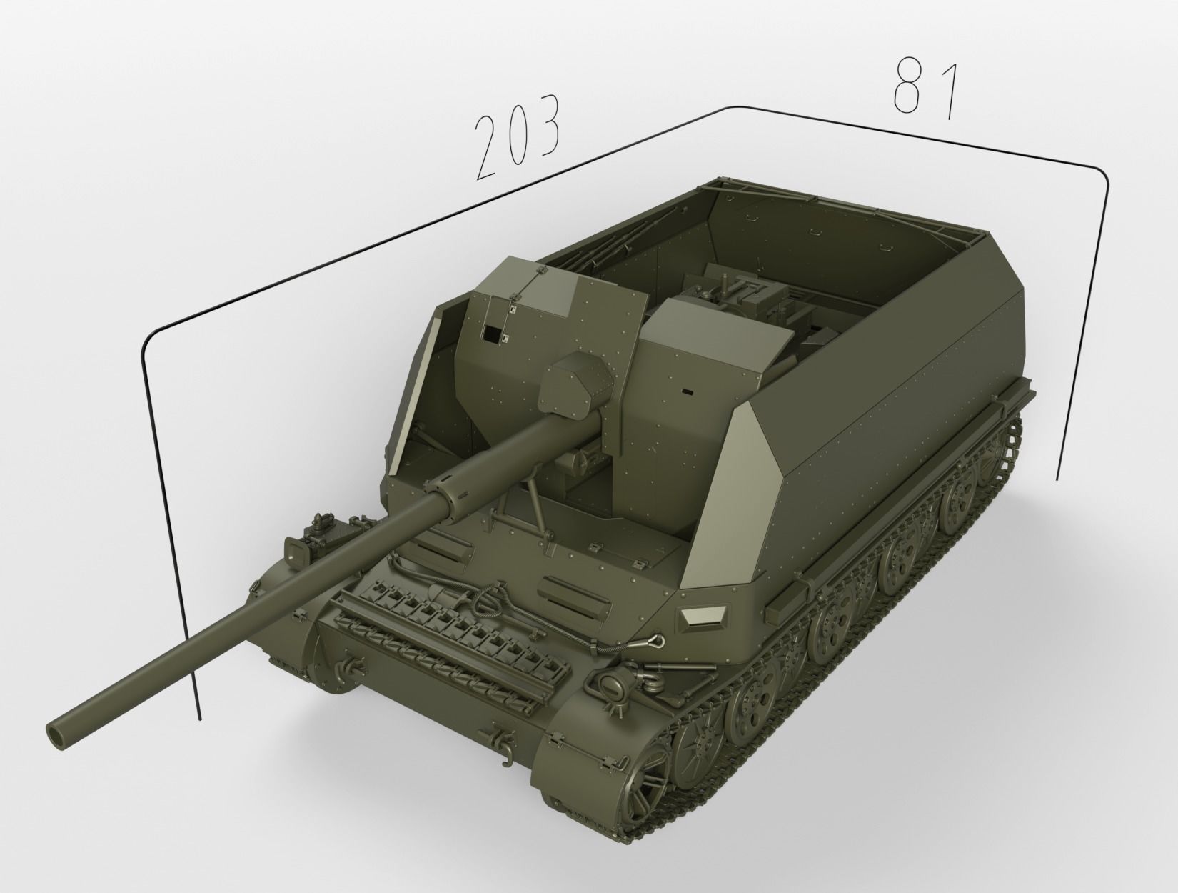 Versuchsflakwagen 8cm Flak auf Sonderfahrgestell 3D print model_1