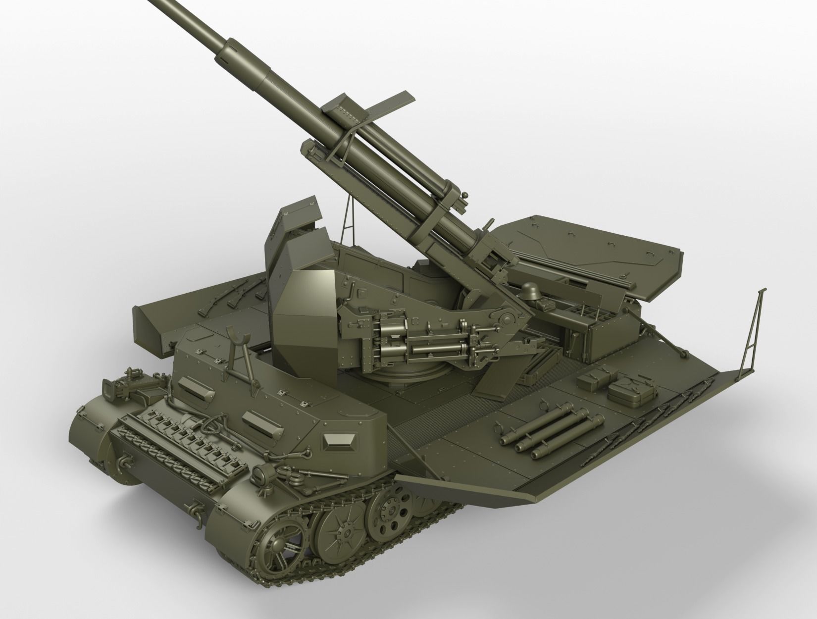Versuchsflakwagen 8cm Flak auf Sonderfahrgestell 3D print model_4