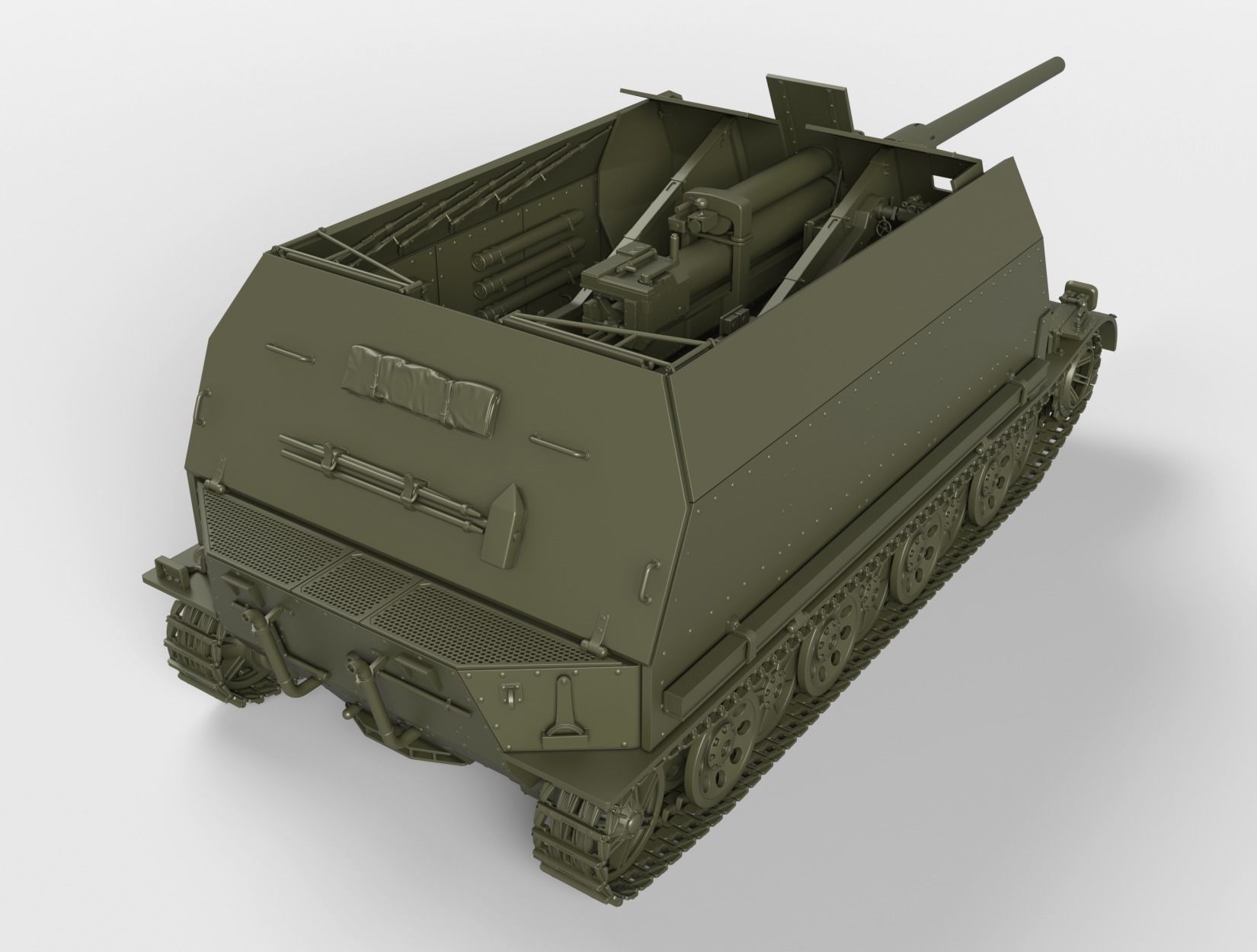 Versuchsflakwagen 8cm Flak auf Sonderfahrgestell 3D print model_2