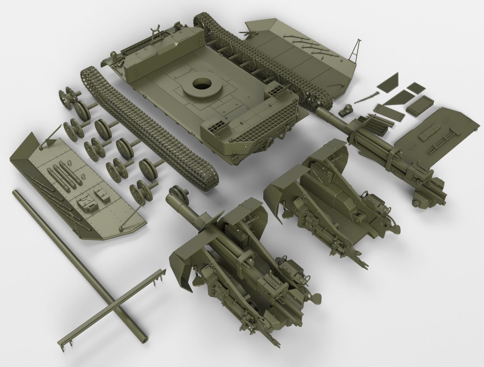 Versuchsflakwagen 8cm Flak auf Sonderfahrgestell 3D print model_10