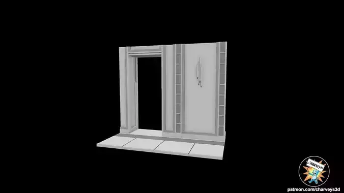 Star Wars Cloud City Hallway Diorama for action figures