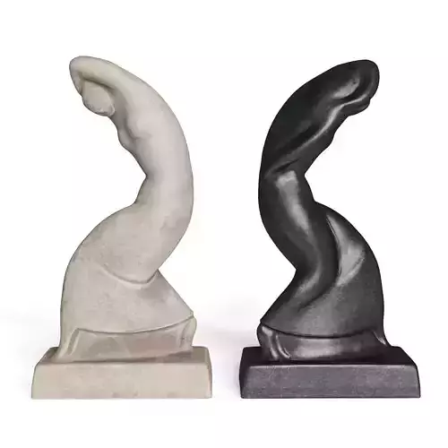 Walking woman figure 3D model