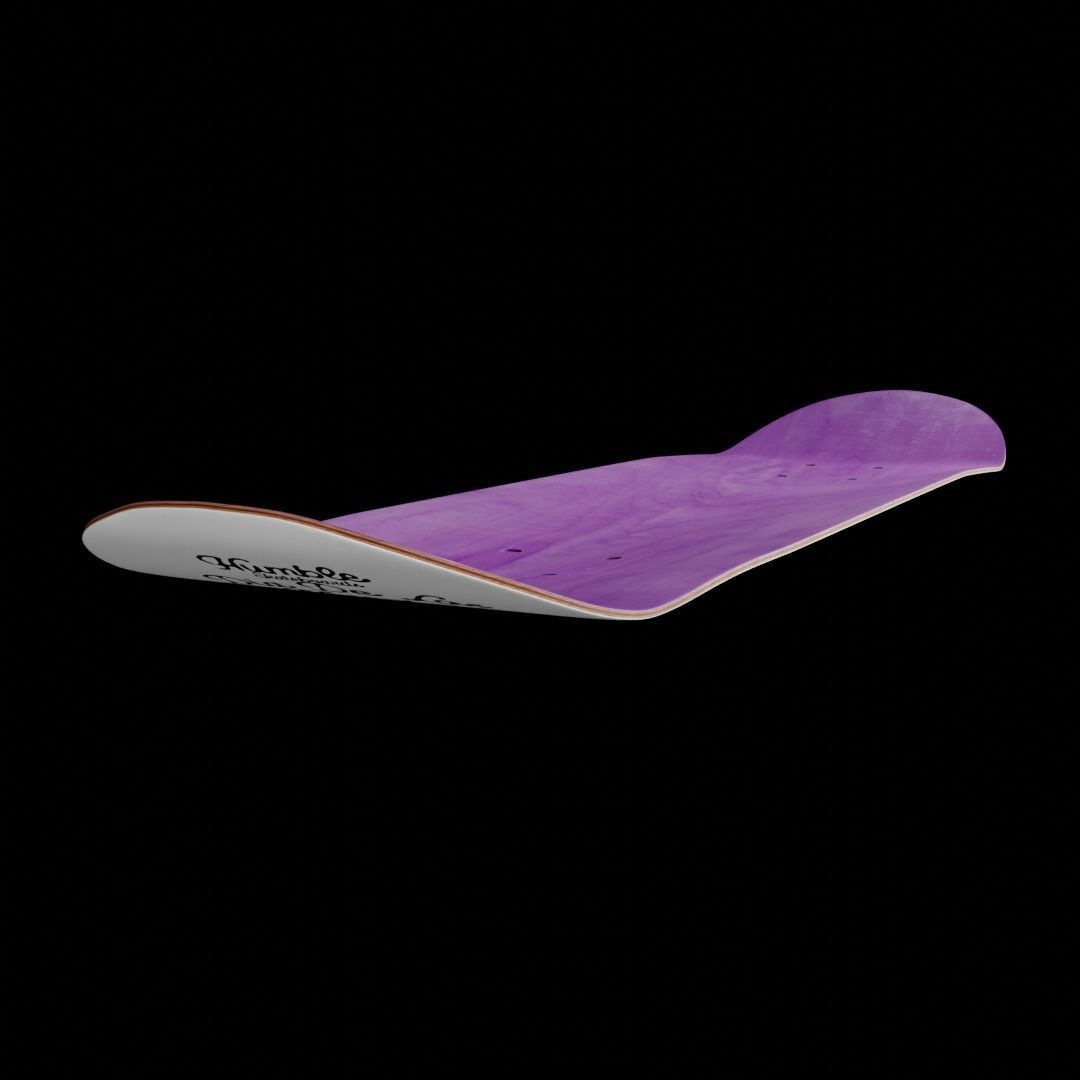 Realistic skateboard deck 3D model CGTrader