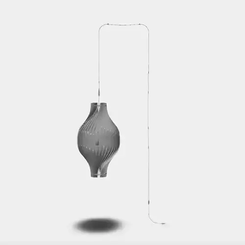 Lampe suspendue BulM XL by lairial luminaire bordeaux Free 3D model
