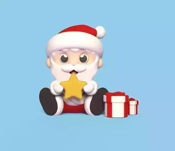 Santa Claus Star 3D print model Santa Claus Star 3D print model