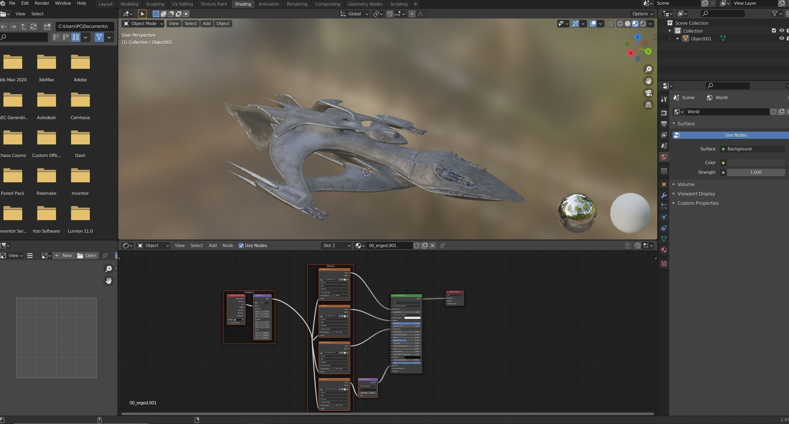 51Caved spaceship Free low-poly 3D model_8