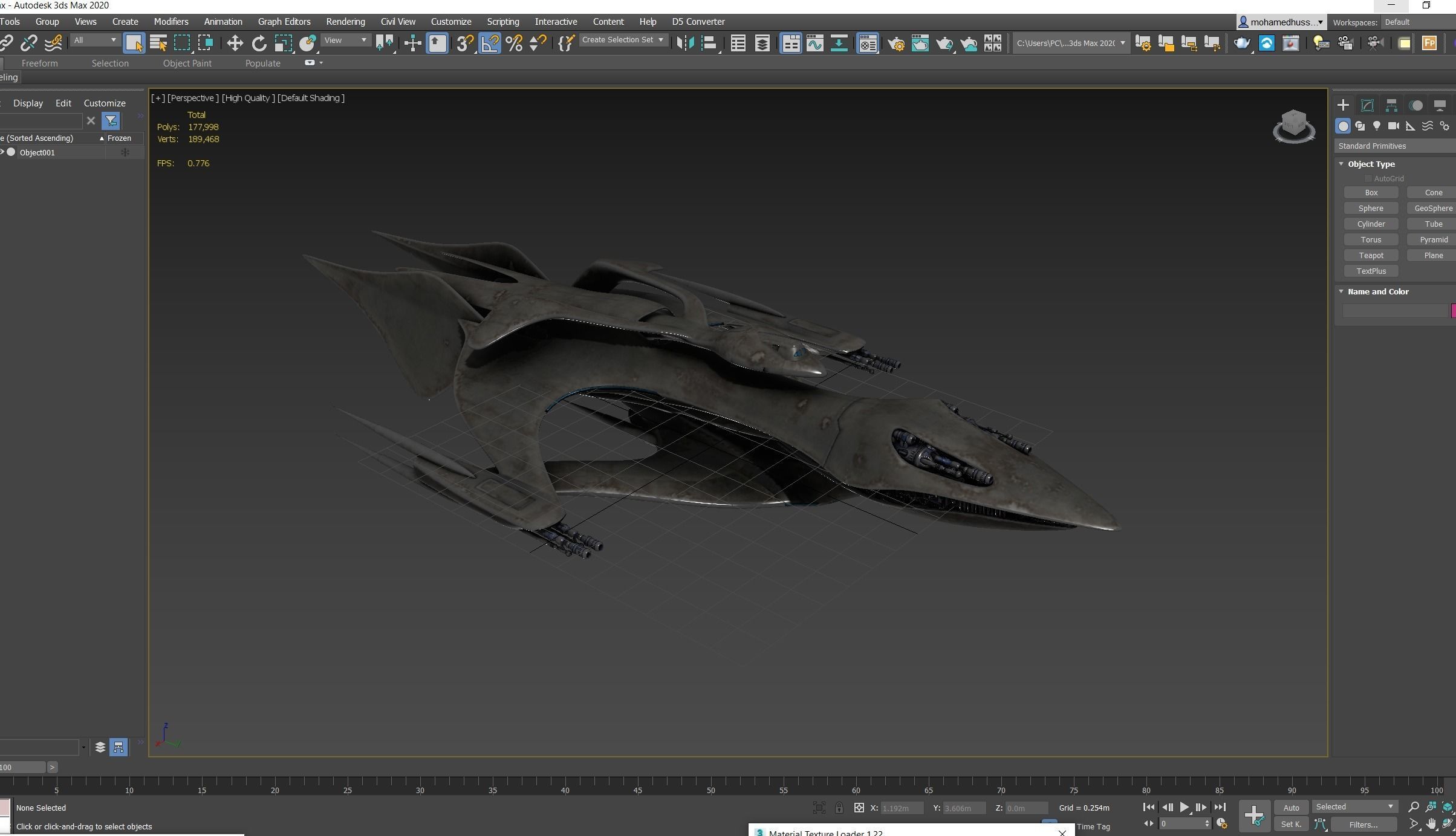 51Caved spaceship Free low-poly 3D model_7