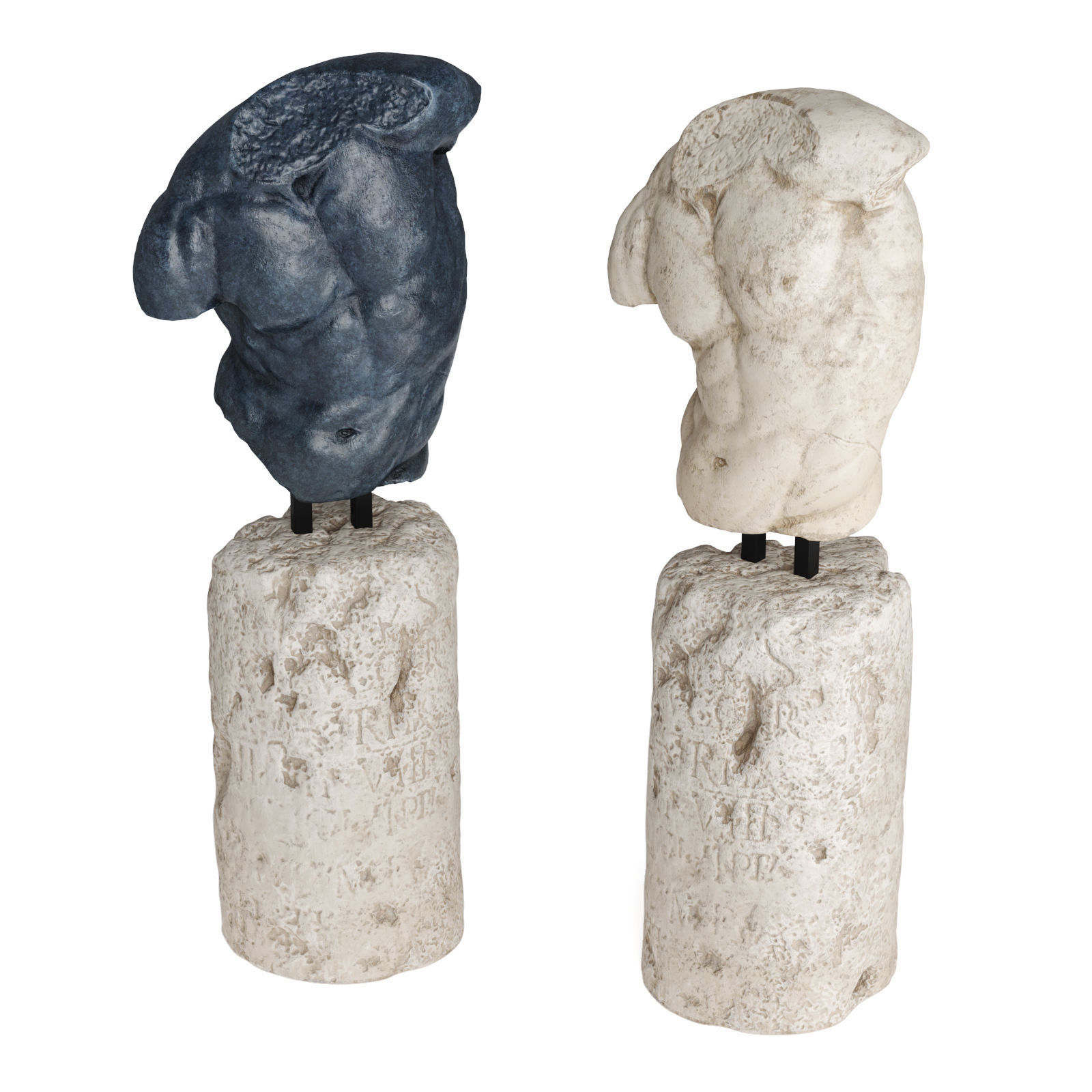 Classic male torso 3D model | CGTrader
