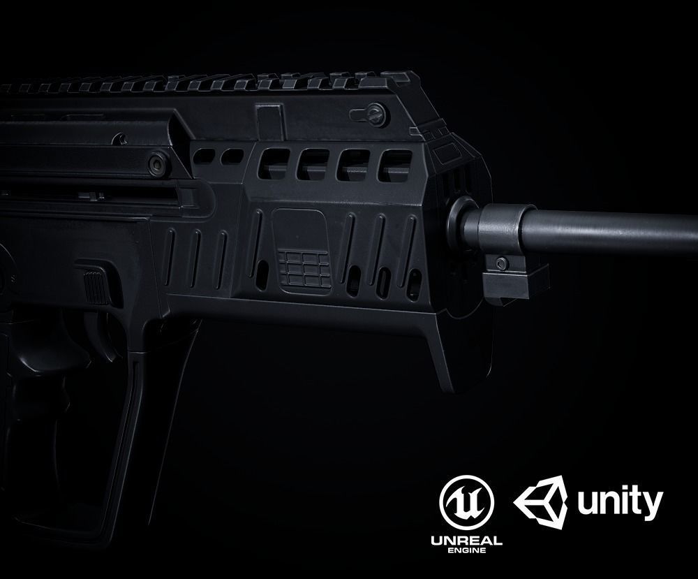 Tavor X95 PBR Low-poly 3D model_1