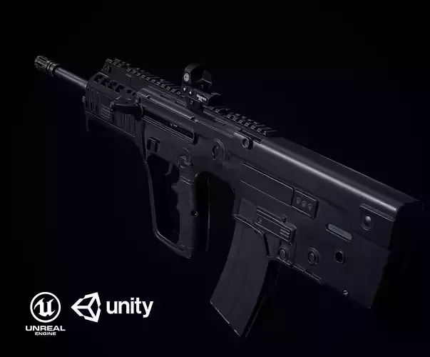 Tavor X95 PBR Low-poly 3D model