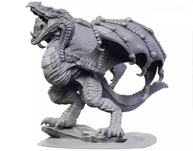 Angry Dragon 3D print model