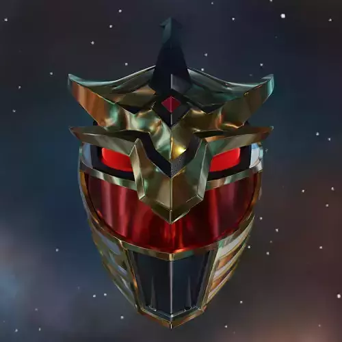 Lord Drakkon Power Rangers Helmet 3D print model