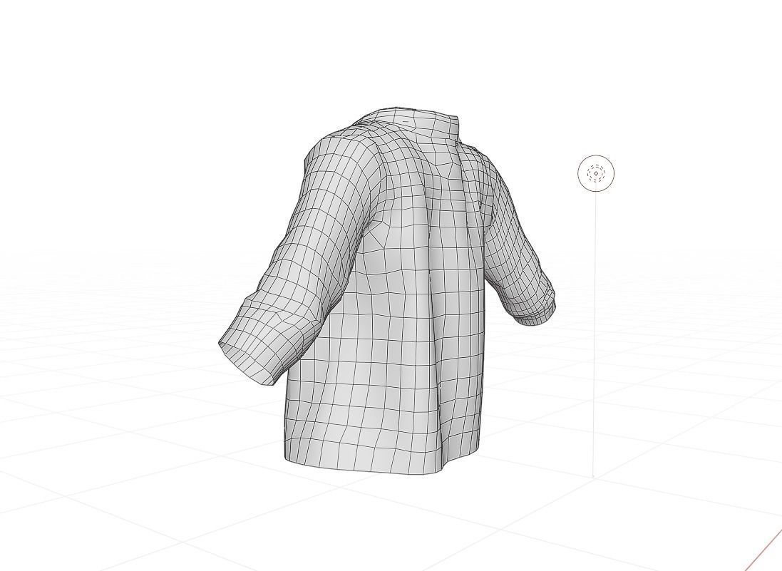 Jean jacket Low-poly 3D model_13