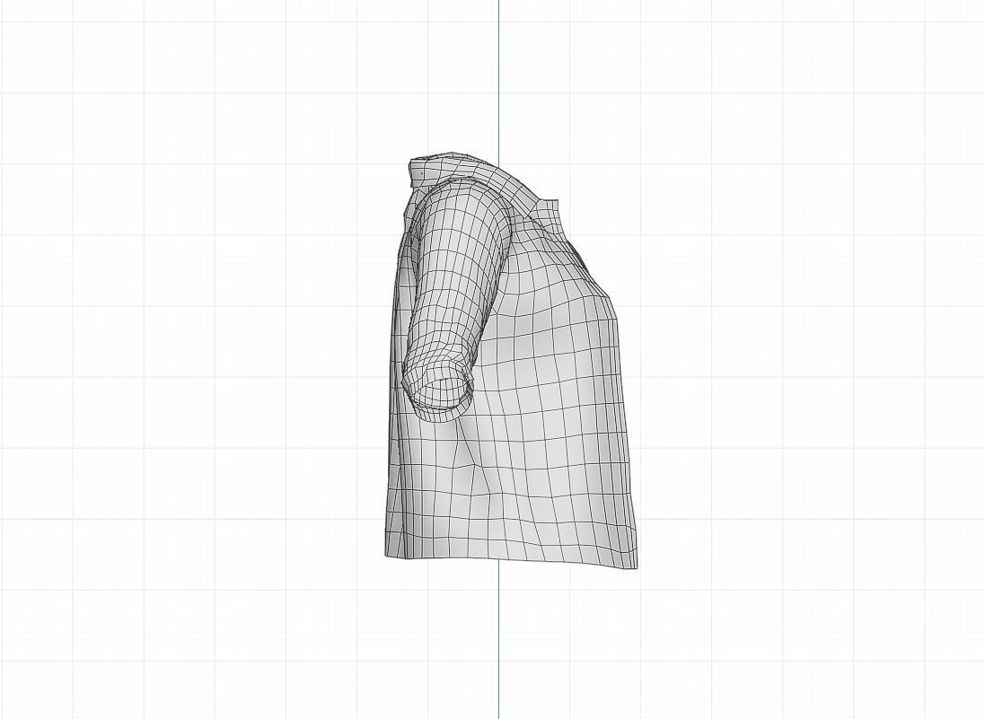 Jean jacket Low-poly 3D model_12