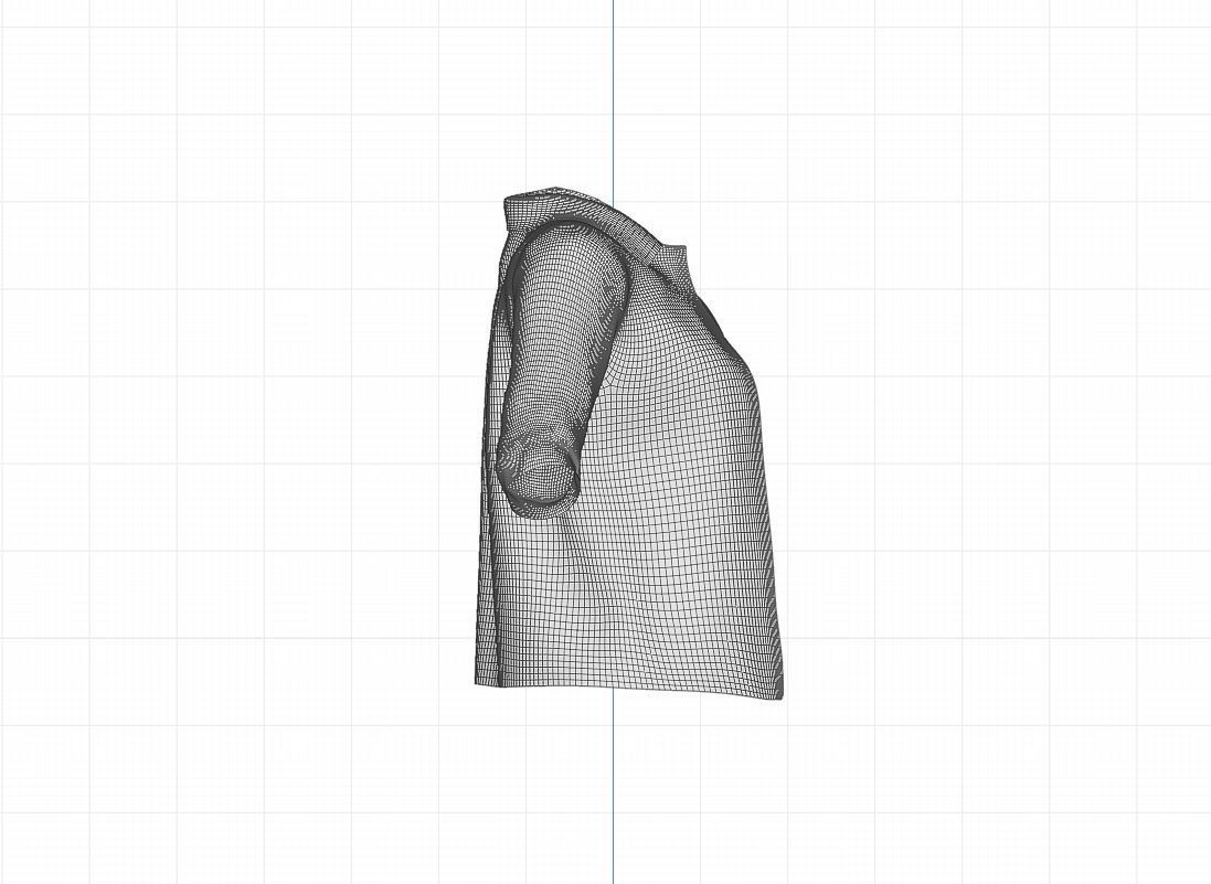 Jean jacket Low-poly 3D model_3