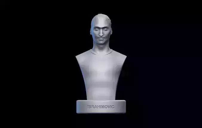 Zlatan Ibrahimovic Bust model 3D print model