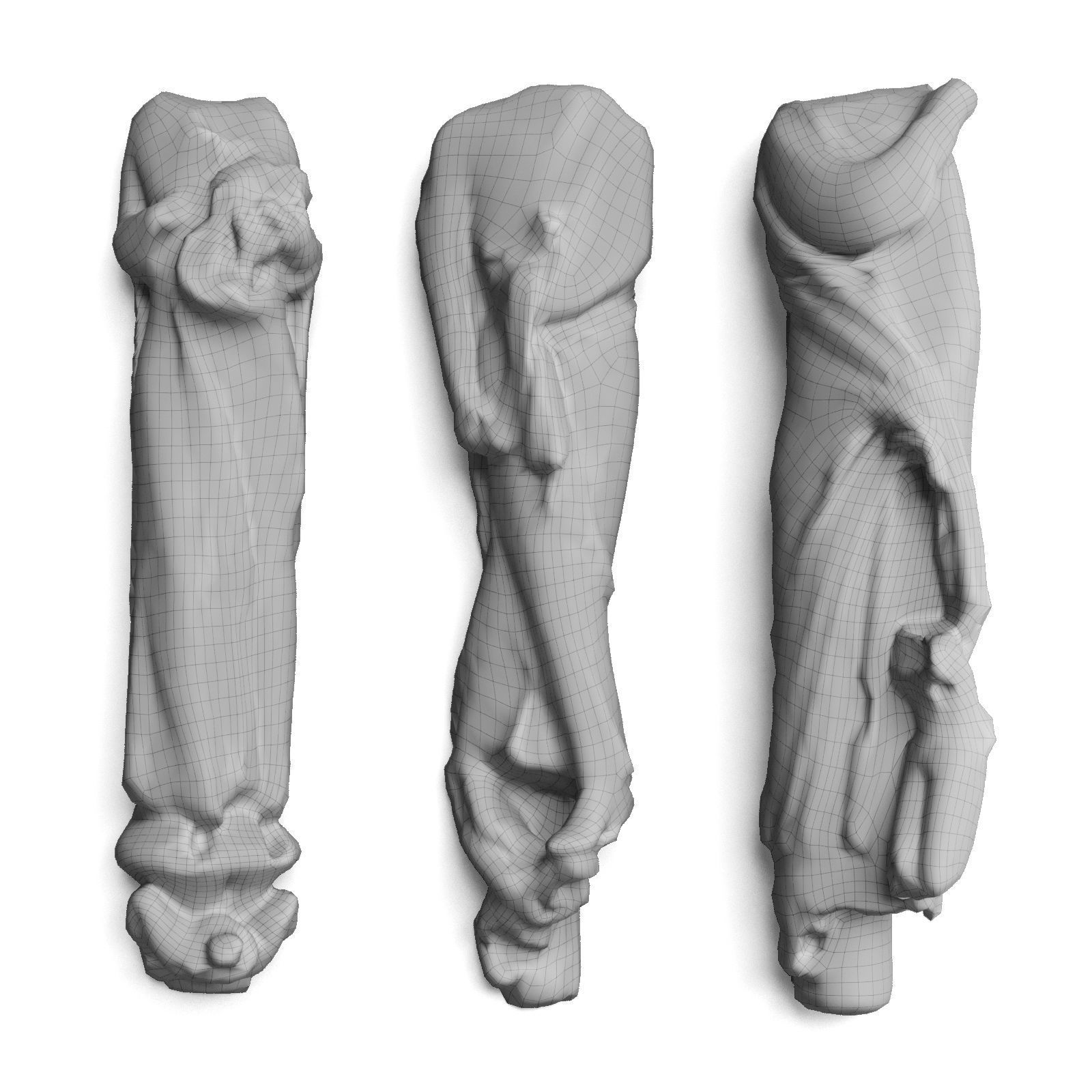 Wallmount Torses Low-poly 3D model_5