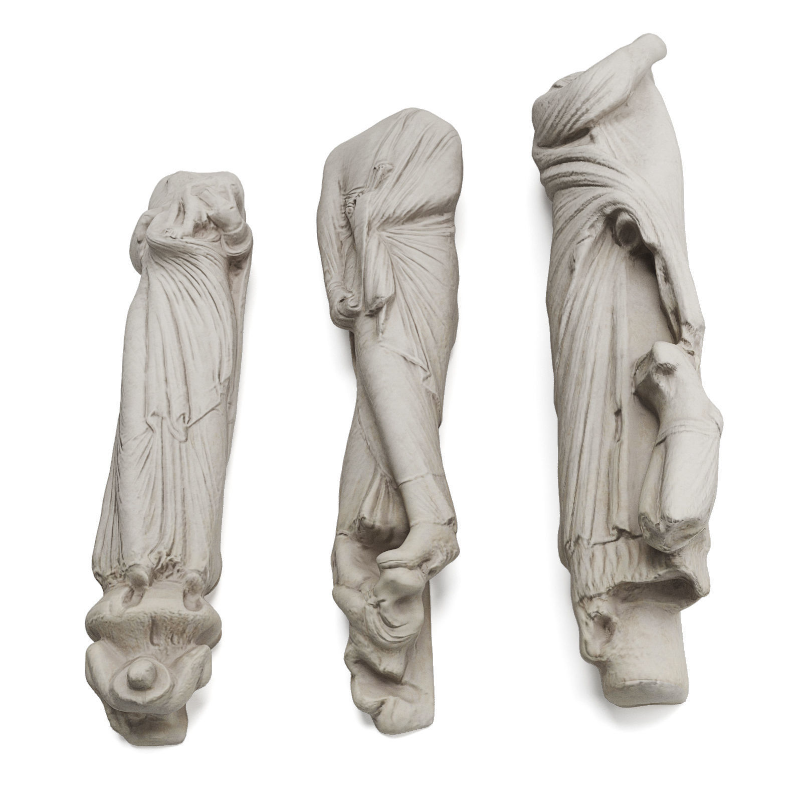 Wallmount Torses Low-poly 3D model_4