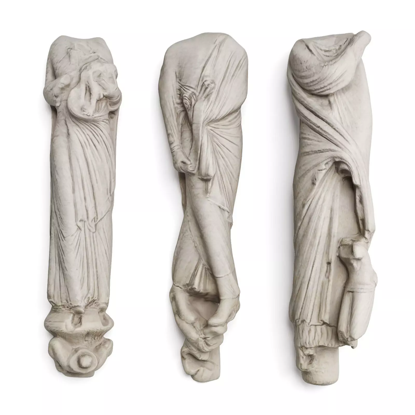 Wallmount Torses Low-poly 3D model_0