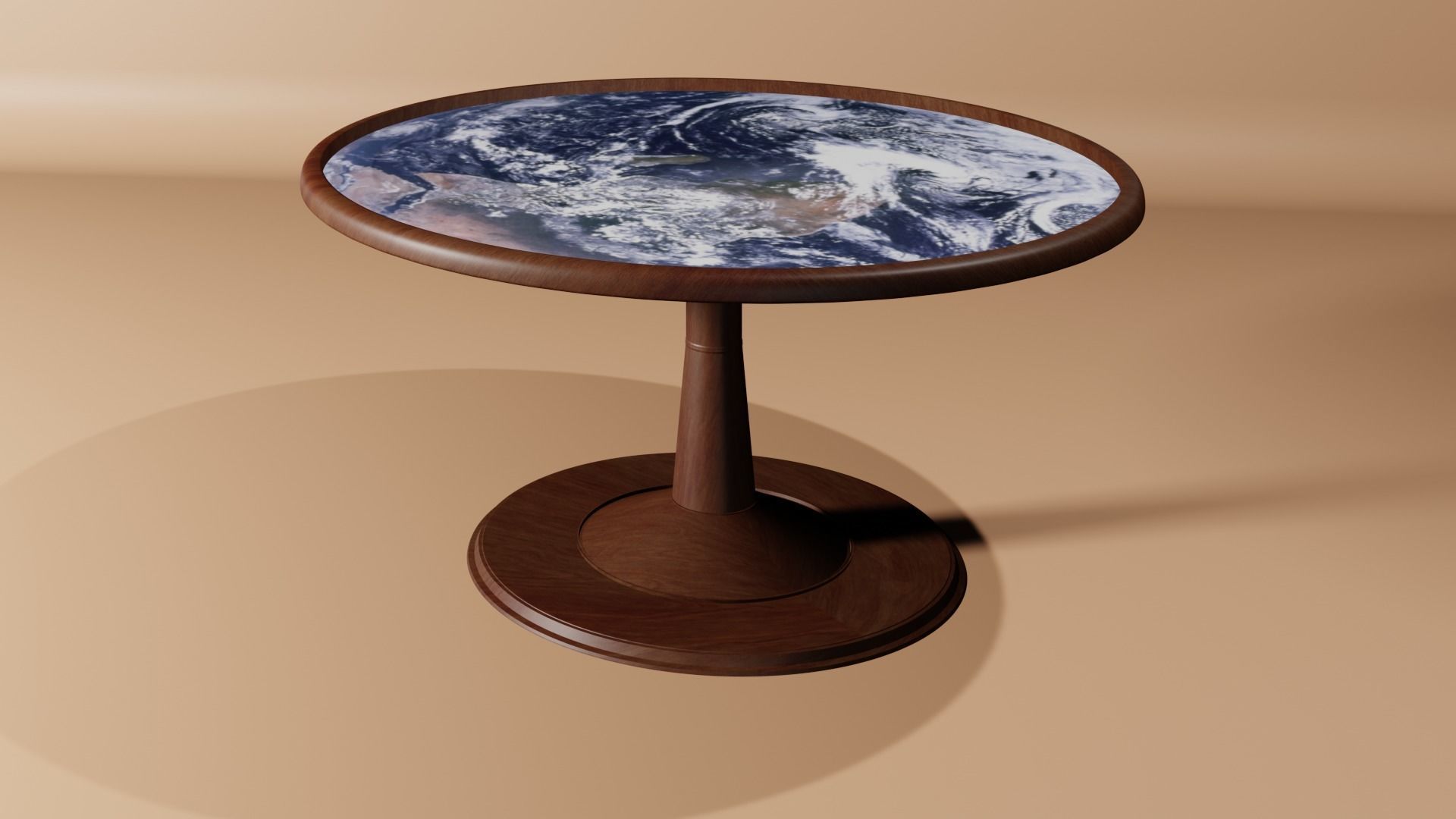 Wooden Table  3D model_6