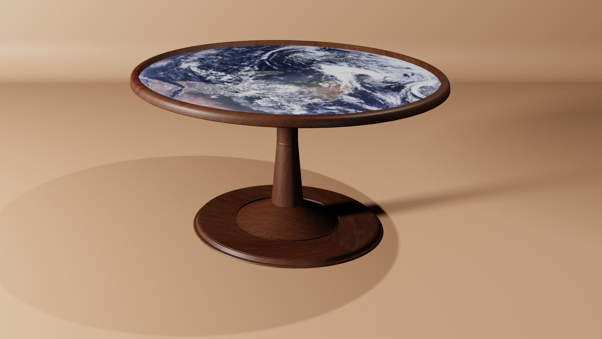 Wooden Table  3D model_5