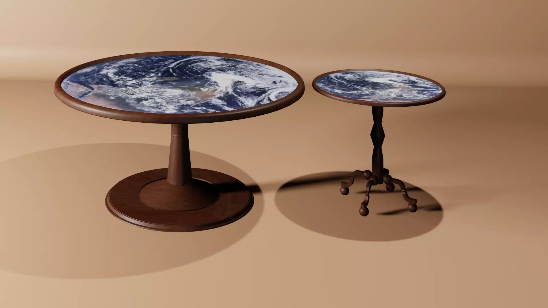 Wooden Table  3D model_0