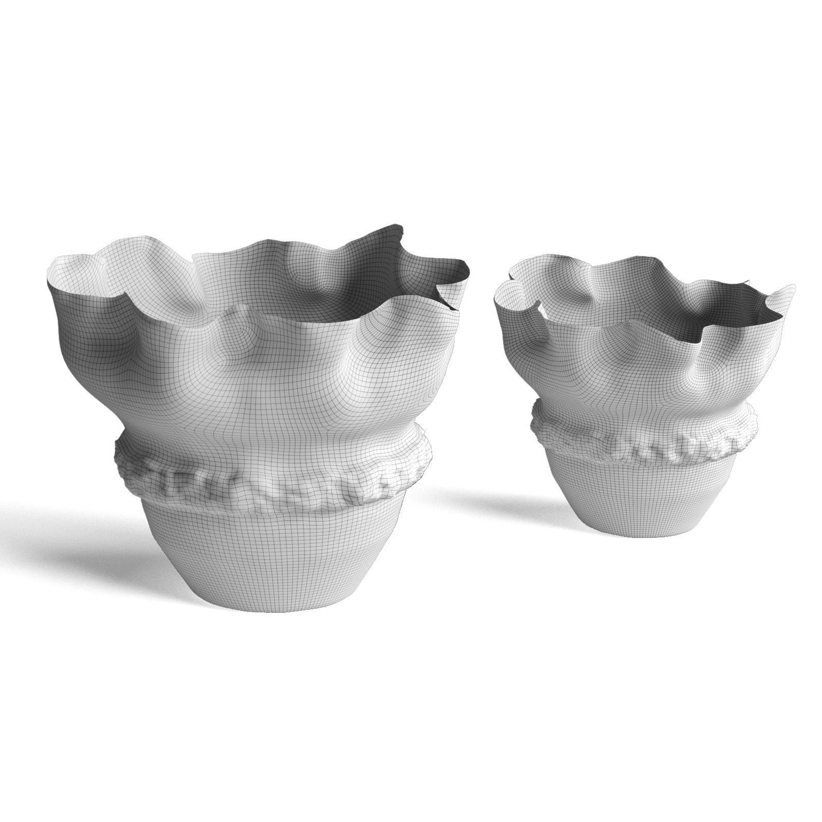 Levadnaja Tishina Vase Low-poly 3D model_4