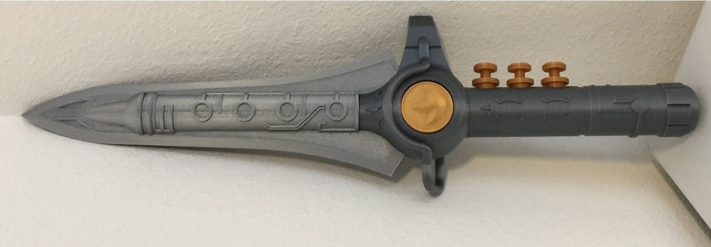 MMPR - Green Ranger Dragon Dagger 3D print model_7