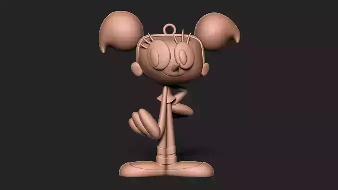 DEE DEE KEYCHAIN DEXTERs LABORATORY 3D print model