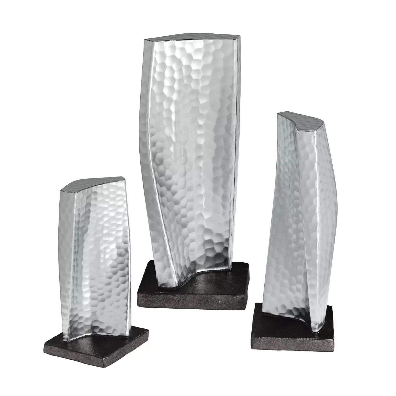 Twisted sail figure statue Low-poly 3D model_0