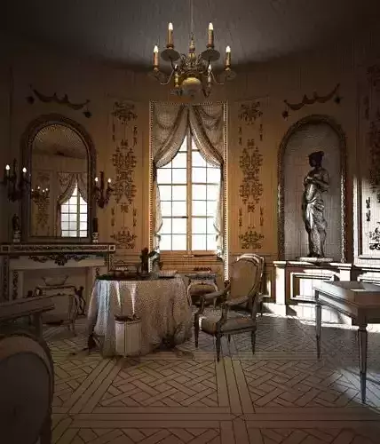 Royal Dining Room Scene