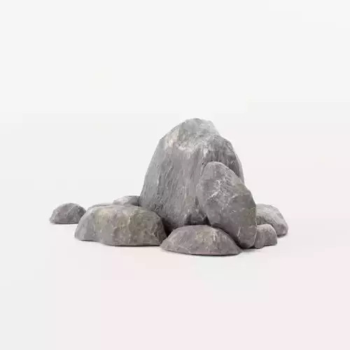 Rock Formation 1 - Stone Boulder Outcrop - Low Poly - Game Ready Low-poly 3D model