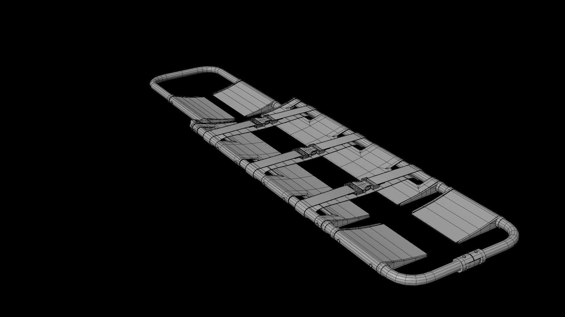 Scoop Stretcher Low-poly 3D model_15