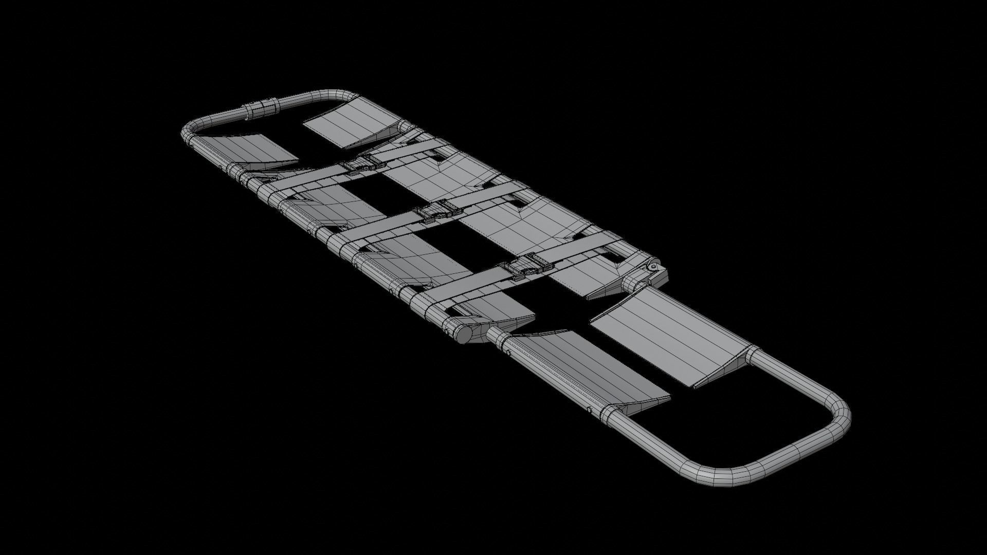 Scoop Stretcher Low-poly 3D model_17