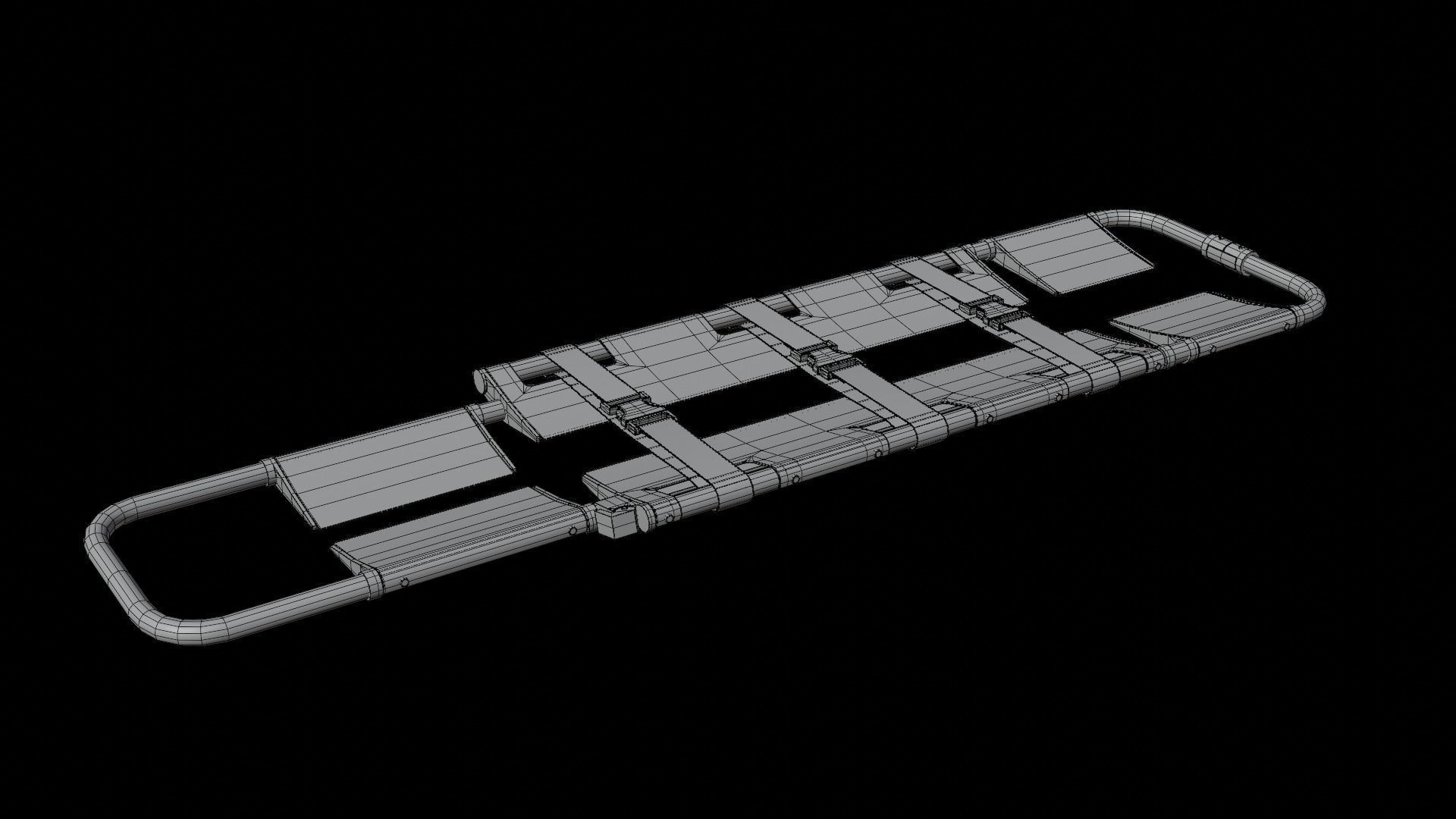 Scoop Stretcher Low-poly 3D model_14