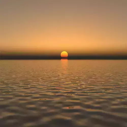 Sunset over ocean