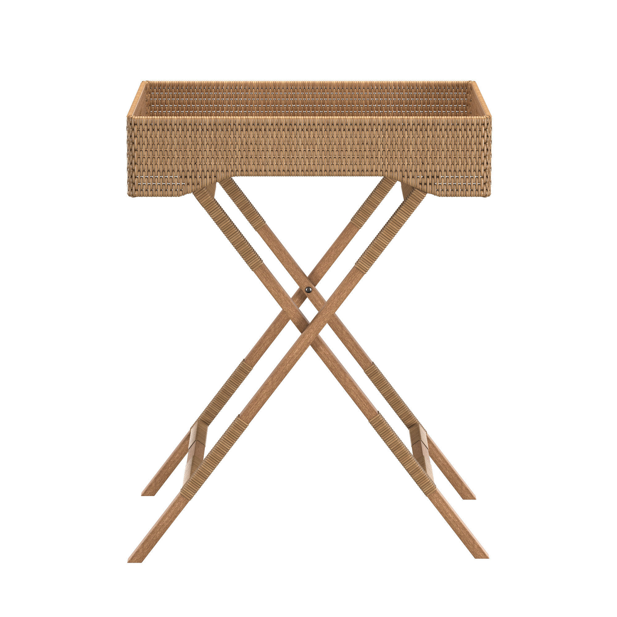 Butler Tray Table 3D model_2