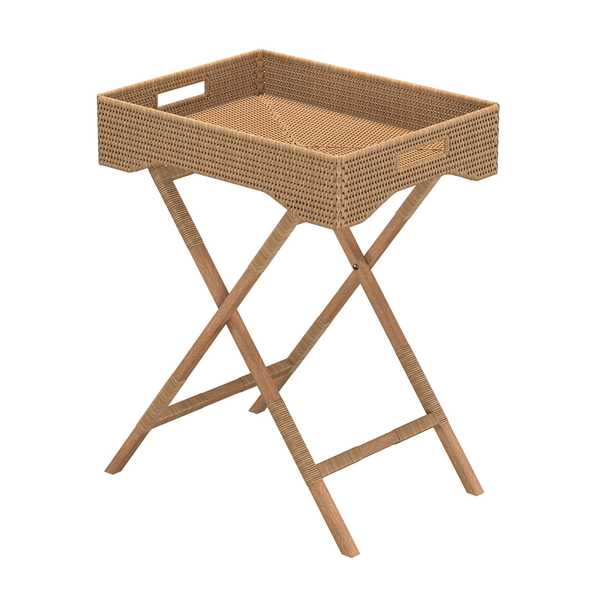 Butler Tray Table 3D model_3