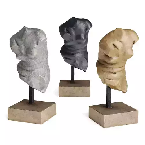 Crouching Venus torso sculpture