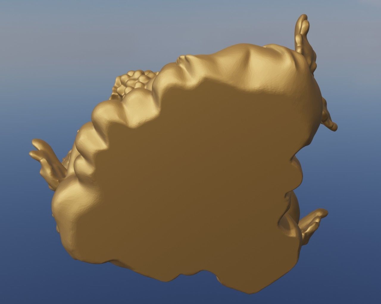 Bougeoir 3 anges 3D print model_4