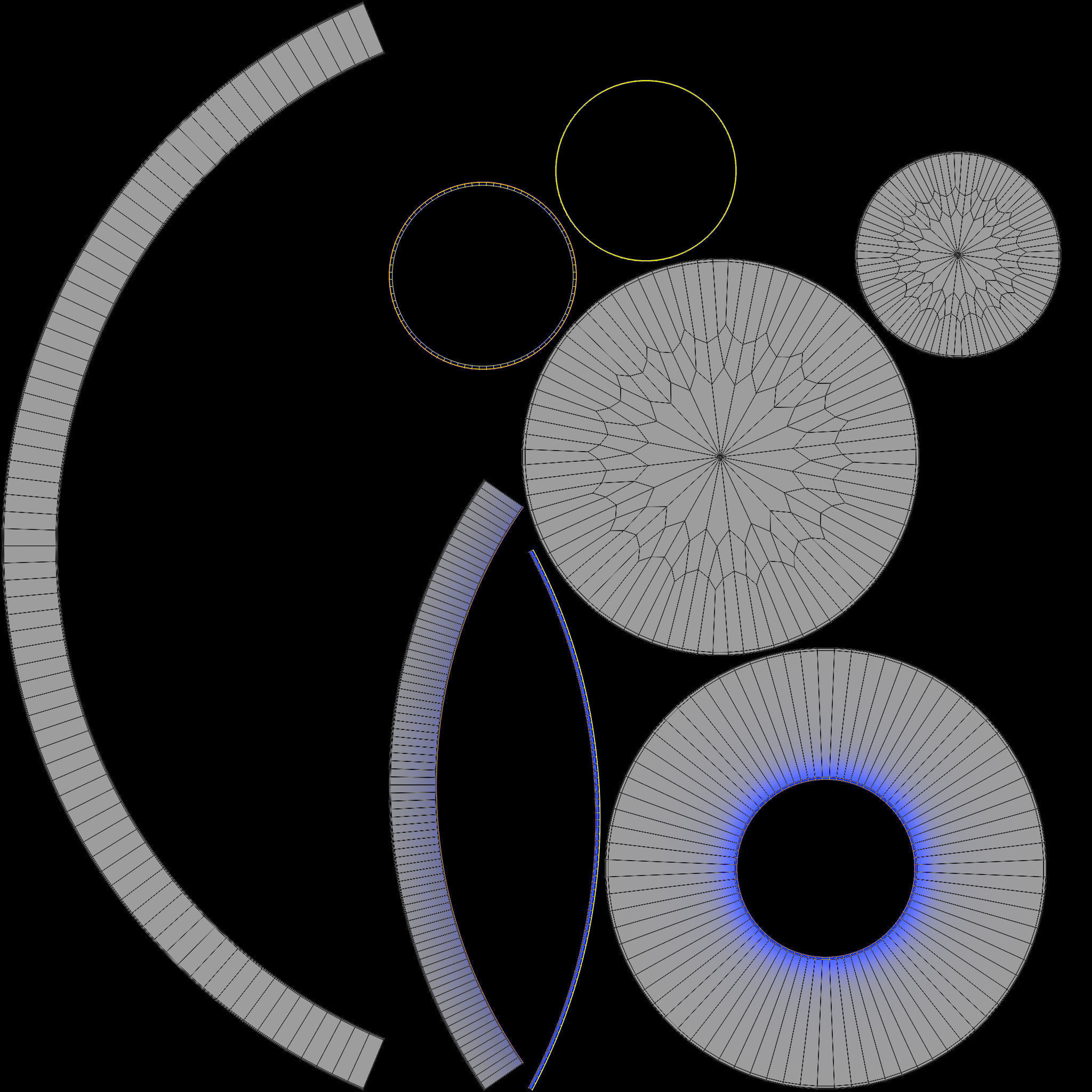 Modern Bench 3D Model AR VR PBR WebGL Low-poly 3D model_14