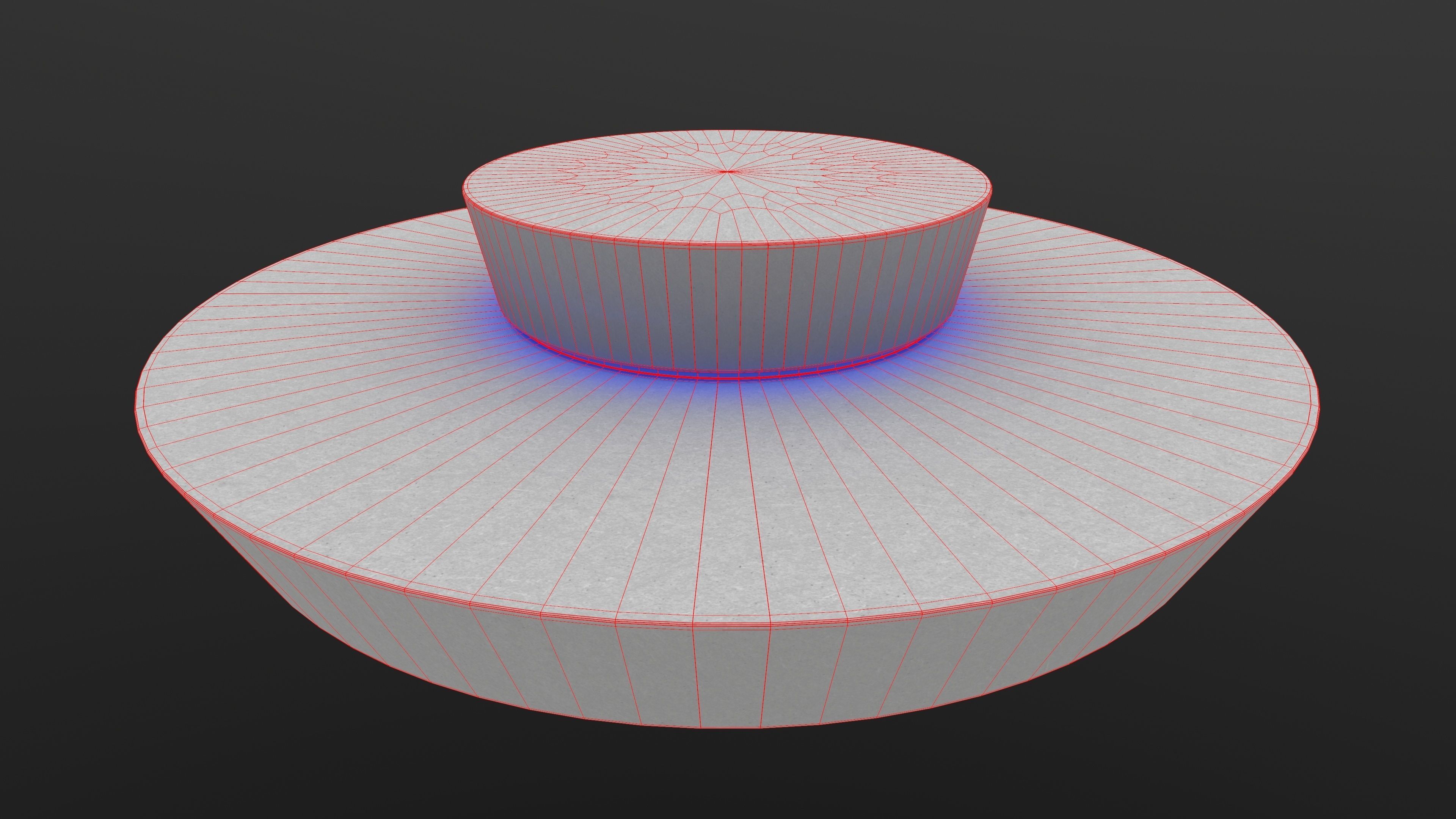 Modern Bench 3D Model AR VR PBR WebGL Low-poly 3D model_13