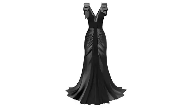 Black Long Fashion Dress