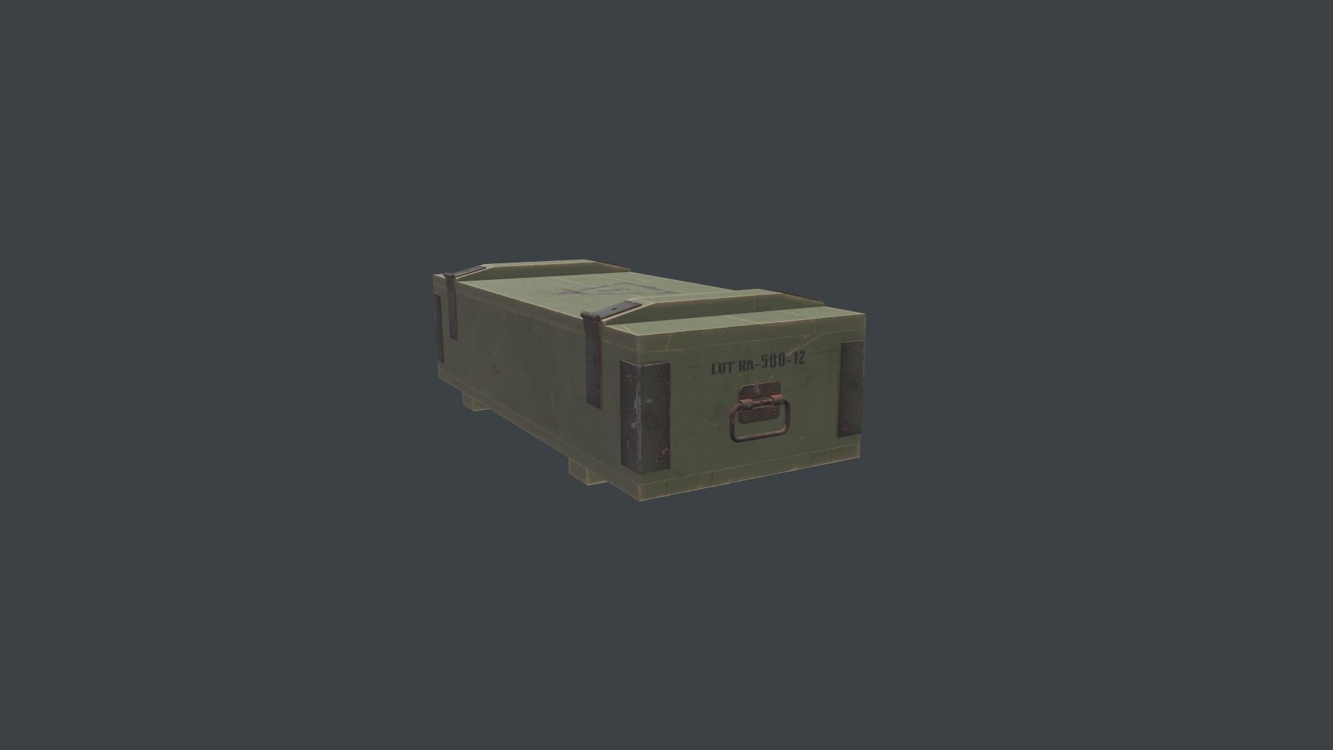 Ammo Box Low-poly 3D model_2