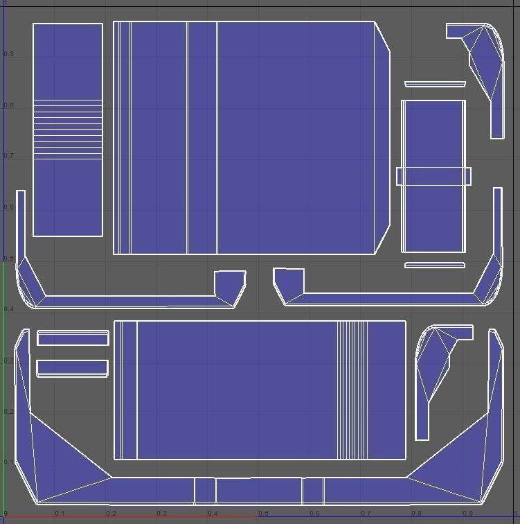 Cargo Drone Game ready Low-poly 3D model_16