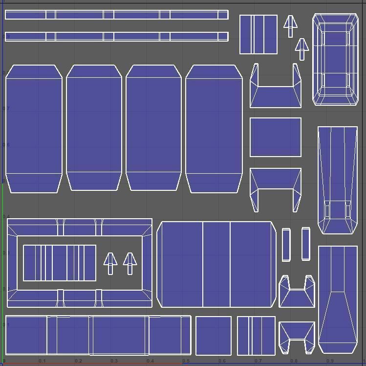 Cargo Drone Game ready Low-poly 3D model_15