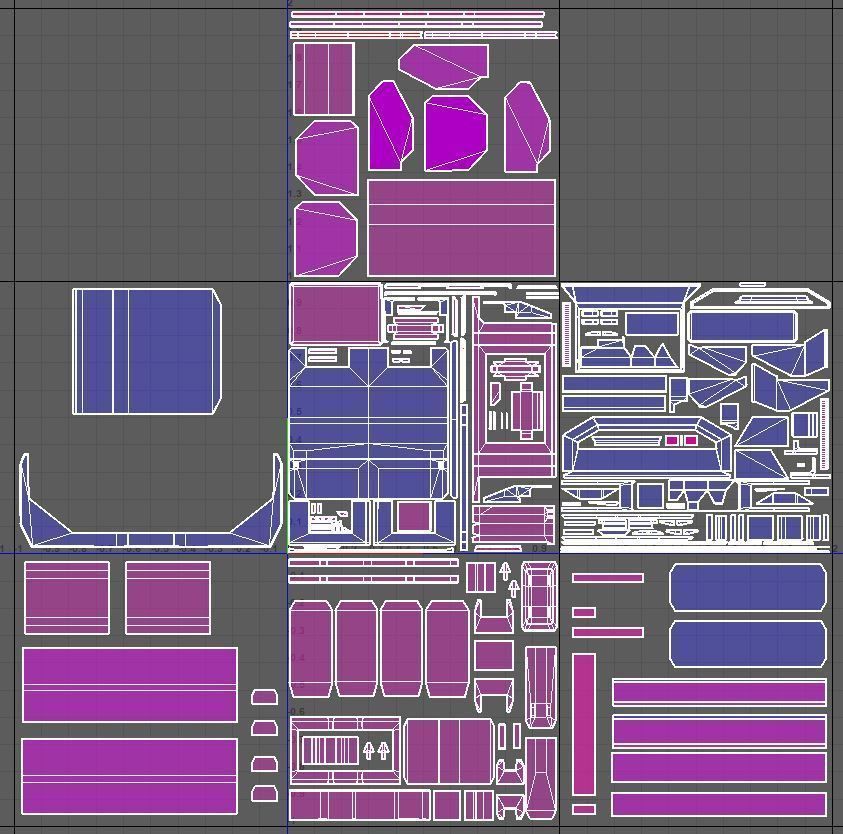 Cargo Drone Game ready Low-poly 3D model_17