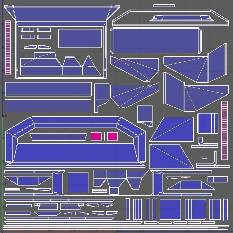 Cargo Drone Game ready Low-poly 3D model_18