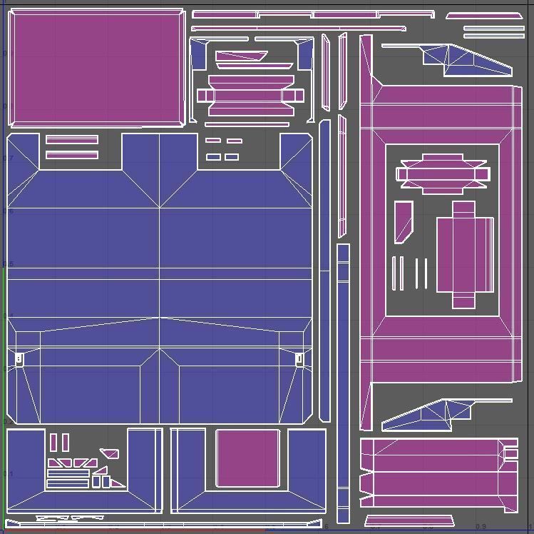 Cargo Drone Game ready Low-poly 3D model_19