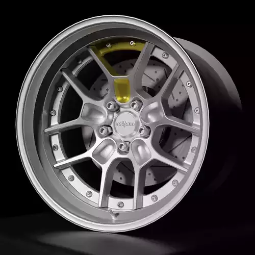 ZMO - 3 Piece Wheels - Game Ready Low-poly 3D model